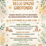 Locandina dell’inaugurazione dello Spazio Girotondo a Santa Maria di Non